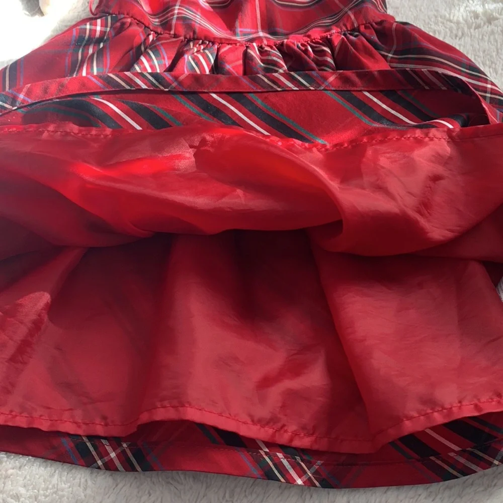 Carter’s Red Plaid Dress 5 Holiday Christmas EUC